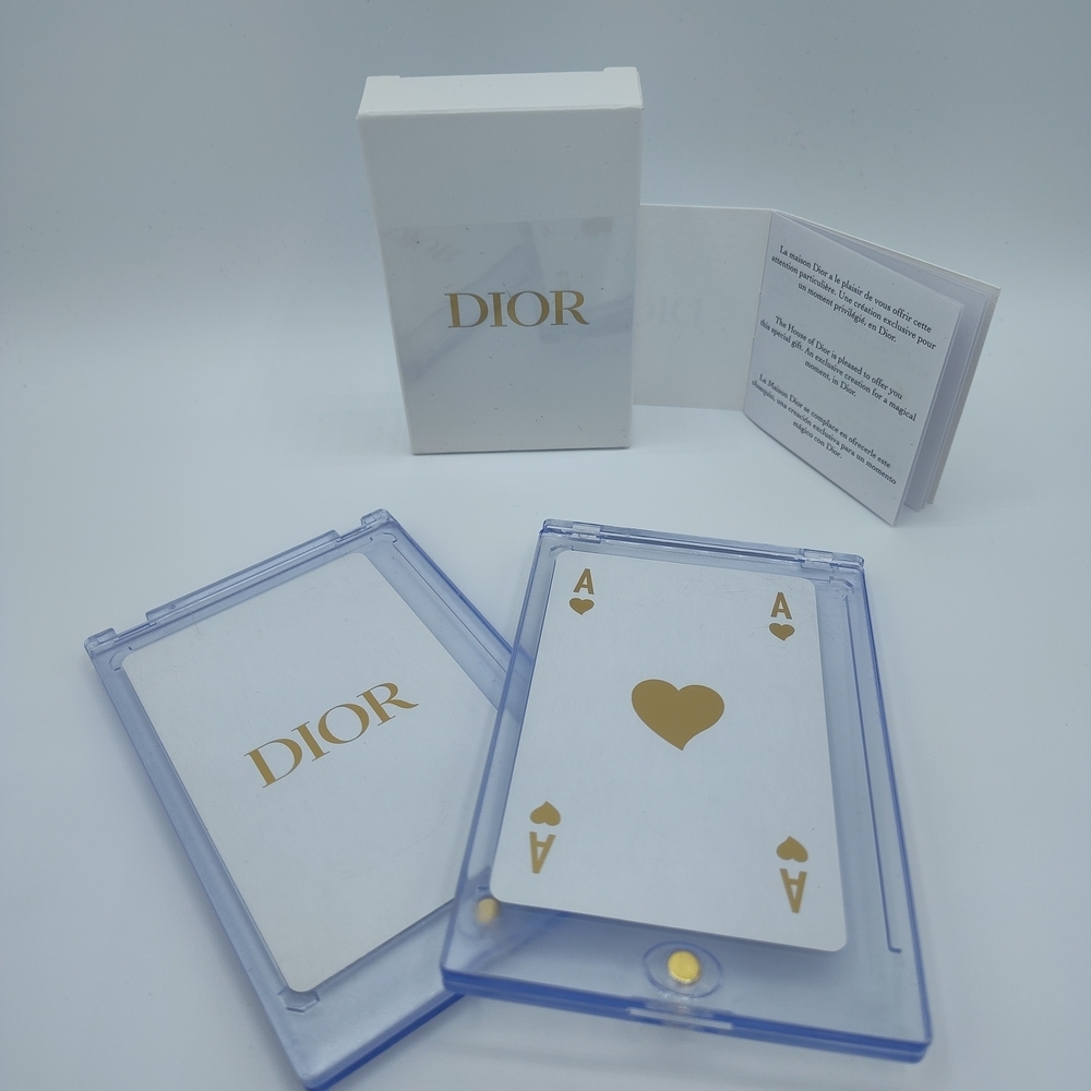 Dior Coffret Exclusive Playing Card Gold Heart Ace Gift VIP 2019–2021 Holiday